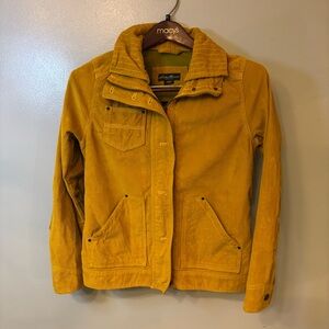 Eddie Bauer Mustard Corduroy Utility Jacket women’s size small